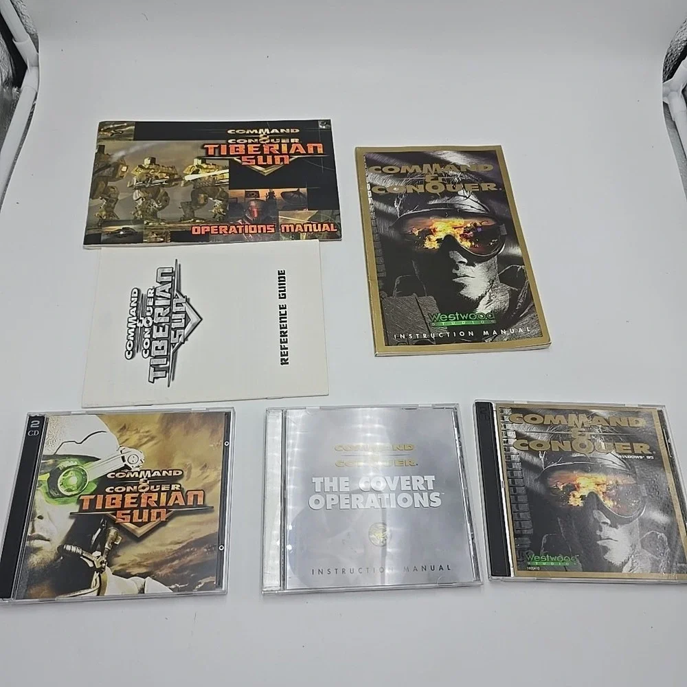 Command & Conquer Win 95, Tiberian Sun, and  The Covert Operations  PC‎ CD ROM